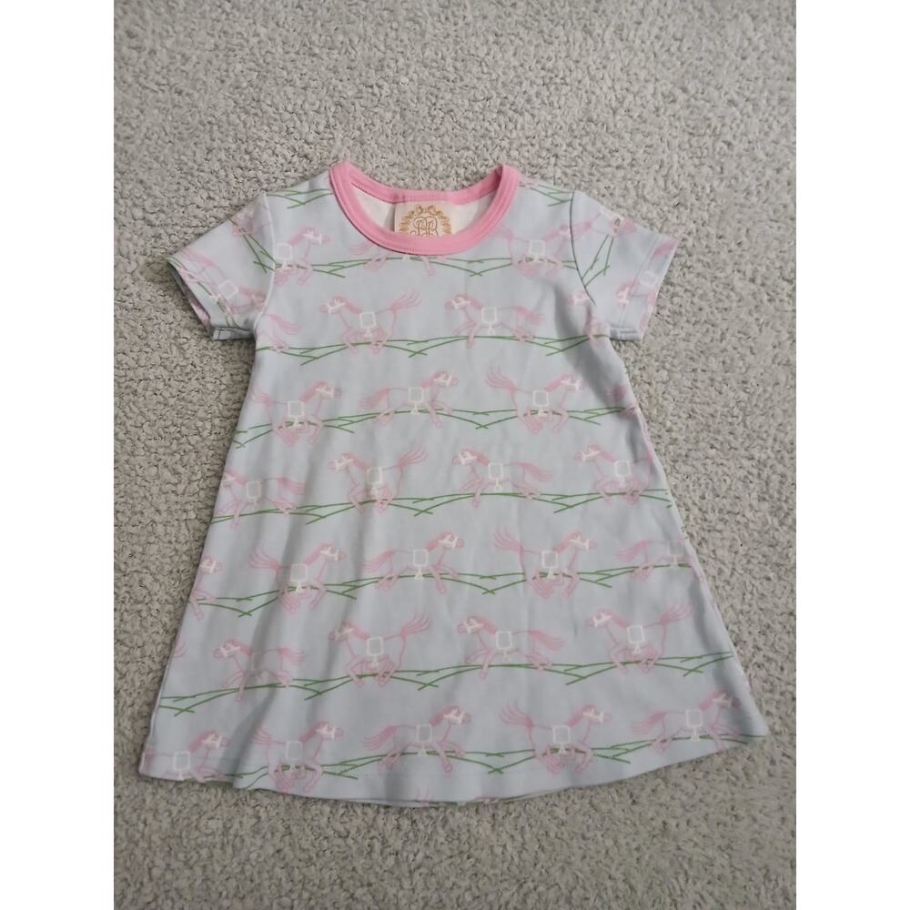 Beaufort Bonnet Pink Pony Dress  Girls Size 18-24 months Short Sleeve Play Dress